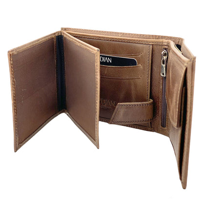 Wooden Boxed Leather Wallet and Clock Lighter Gift Set - Personable