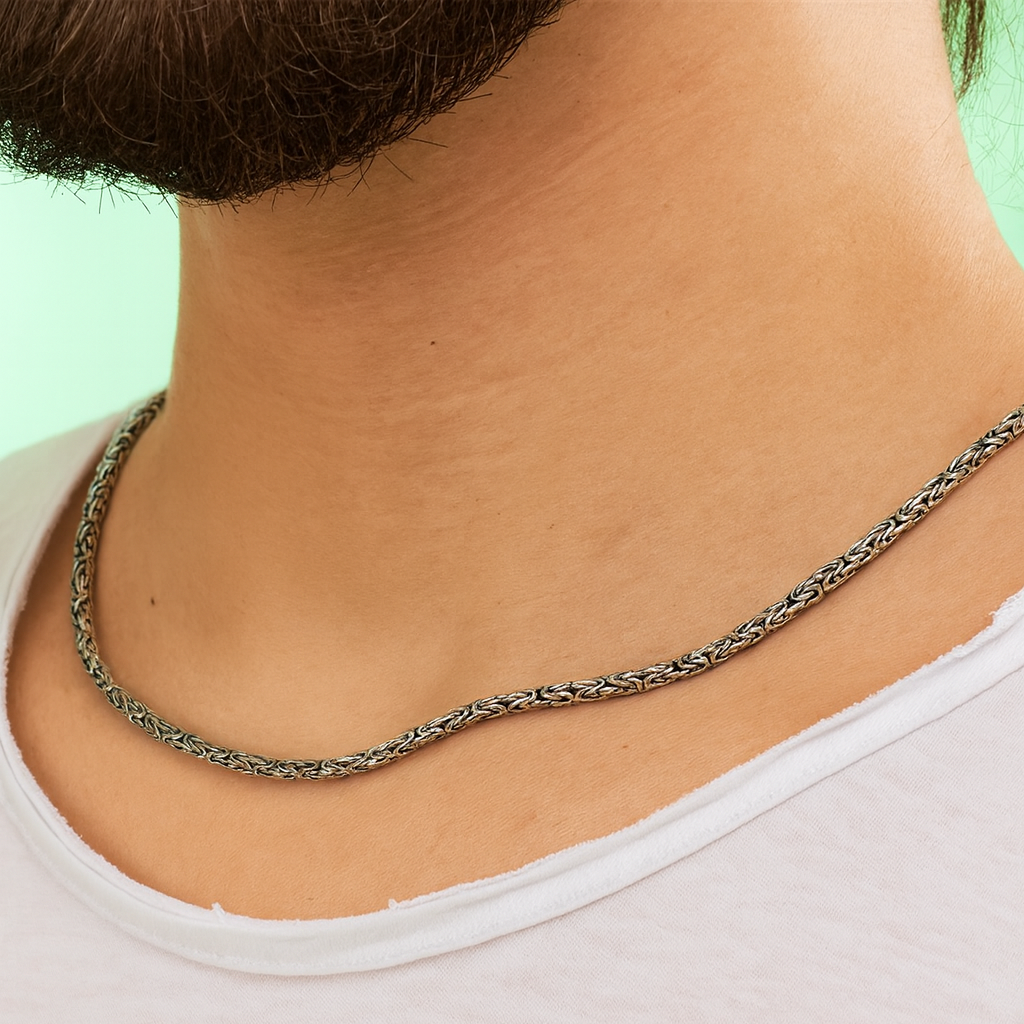 925 Ayar Gümüş Oval Kral Zincir (2 mm)