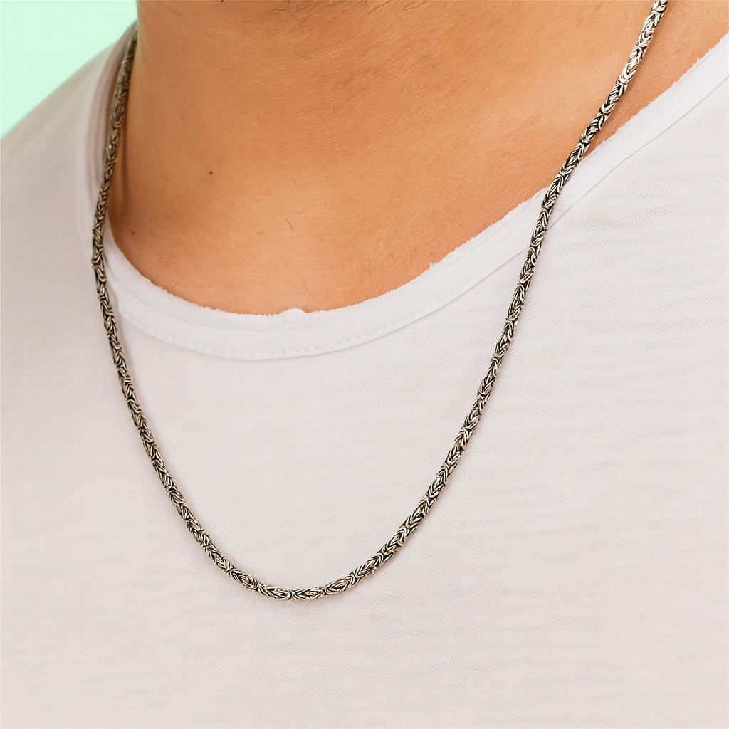 925 Ayar Gümüş Oval Kral Zincir (2 mm)
