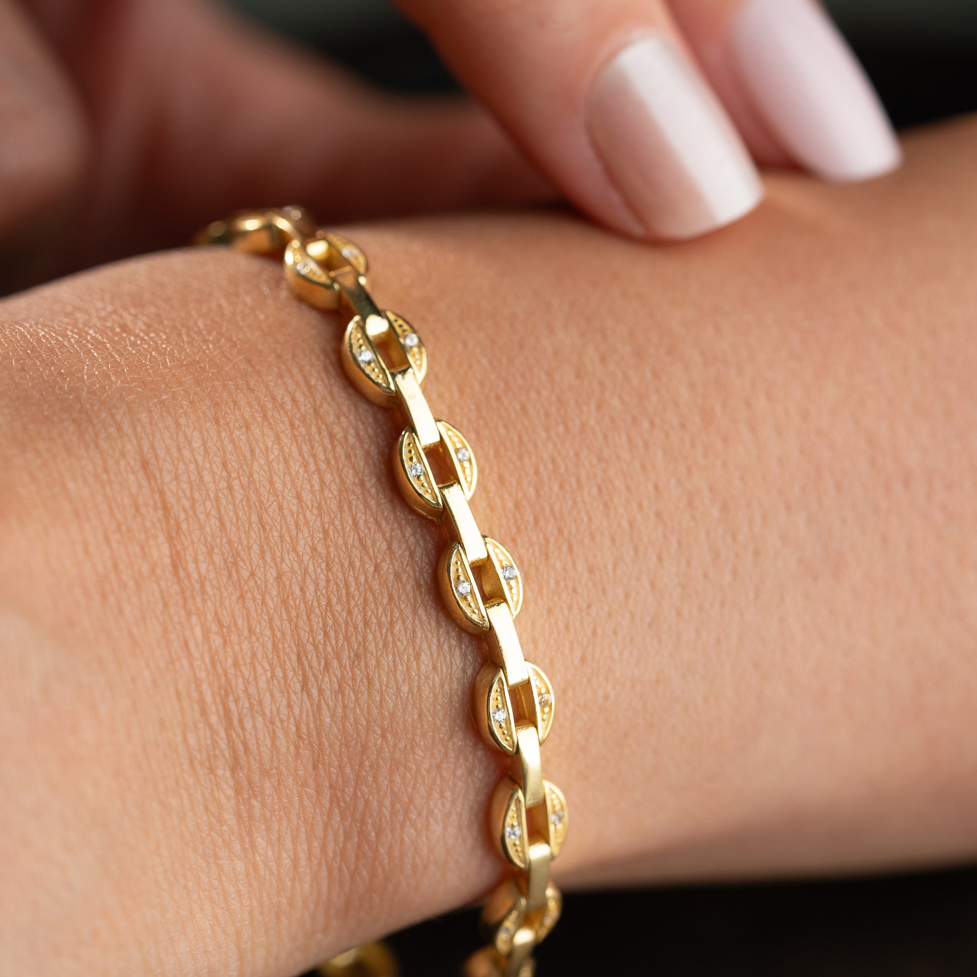 Serena Zirkon Taşlı Bileklik | 925 Ayar Gümüş