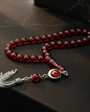 Ay Yildiz 925 Silver Tassel Fire Amber