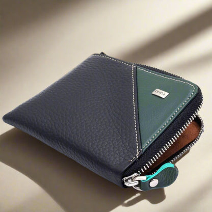 Fermuarli Gercek Deri Cüzdan