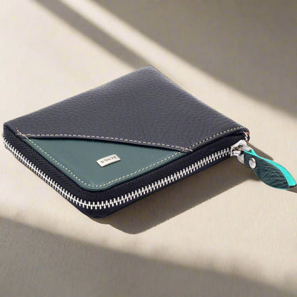 Fermuarli Gercek Deri Cüzdan