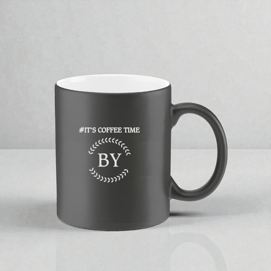 Kişiye Özel İsimli Siyah Porselen Bardak