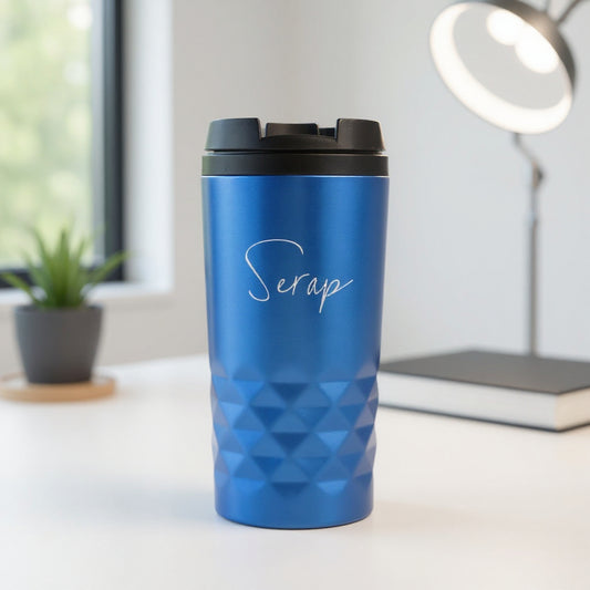 Tasse thermos bleue