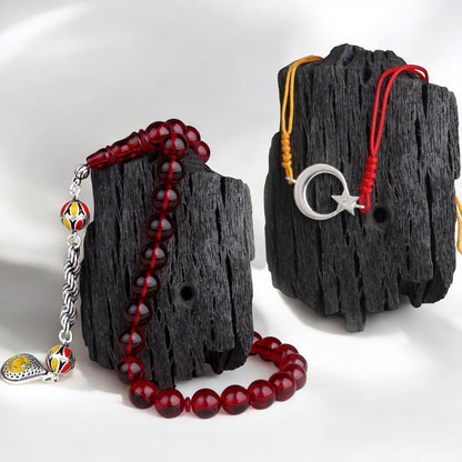 Galatasaray Tesbih ve Bileklik Seti