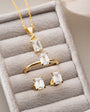 Lumière Baguette Schmuckset | 925 Silber 