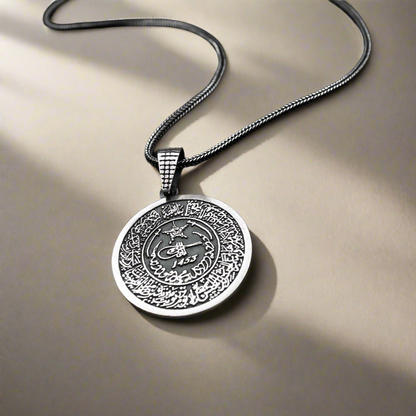 925 Ayar Gümüş Fetih 1453 Gümüş Kolye