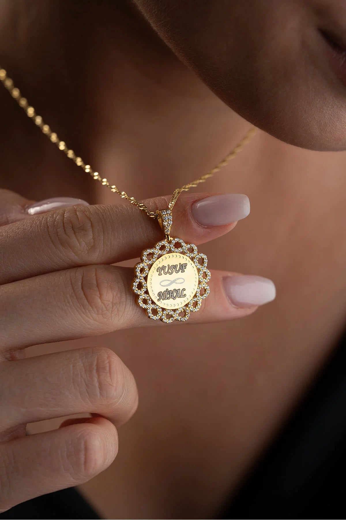 Sonsuzluklu İsimli Kolye - 925 Ayar Gümüş