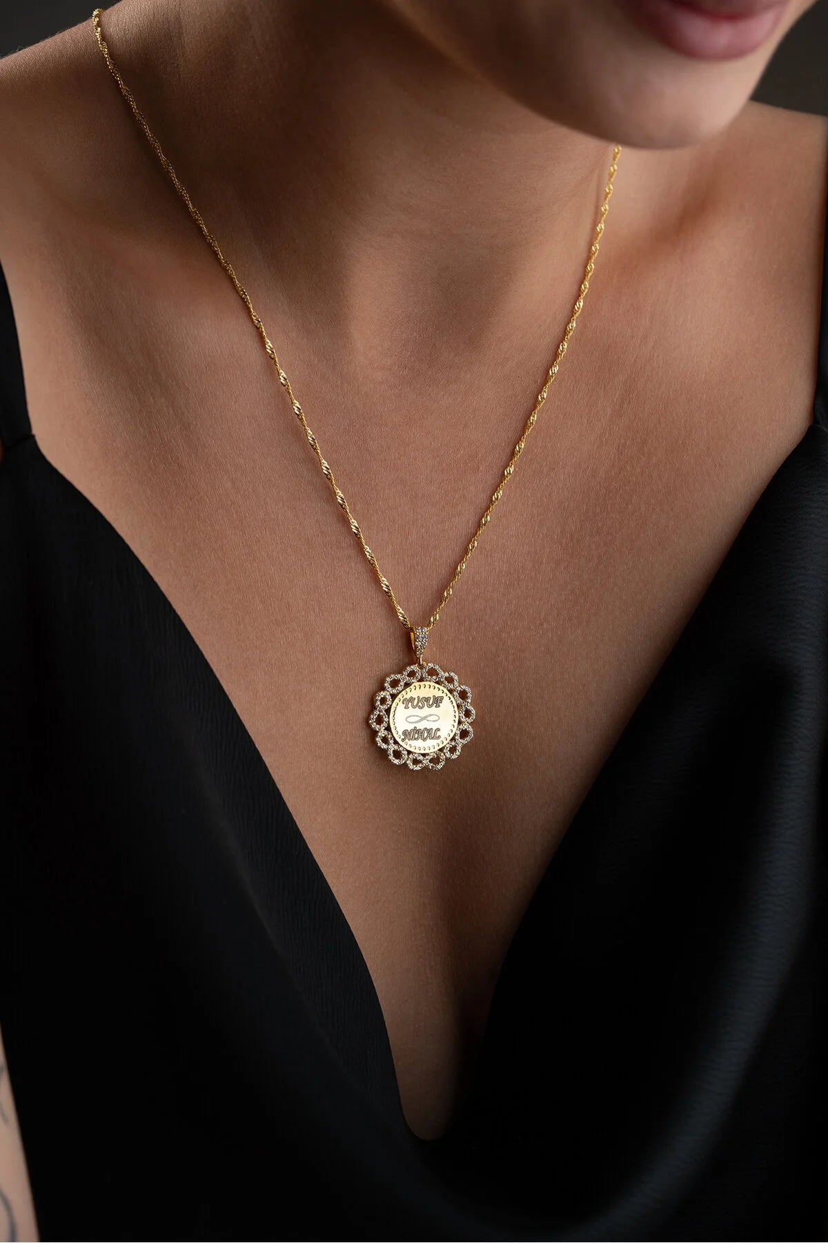 Sonsuzluklu İsimli Kolye - 925 Ayar Gümüş