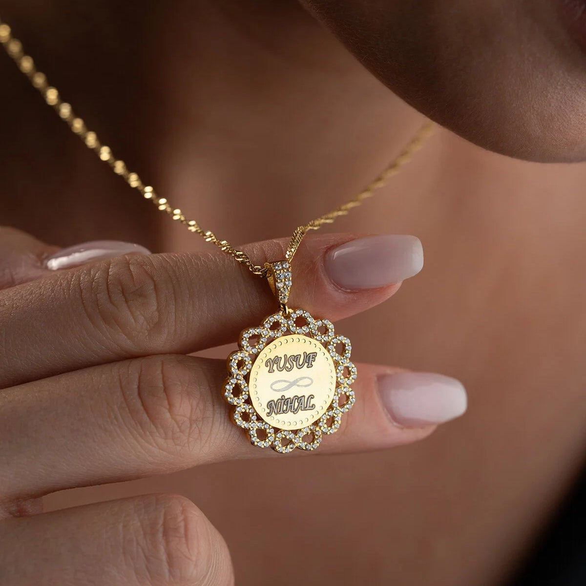 Sonsuzluklu İsimli Kolye - 925 Ayar Gümüş