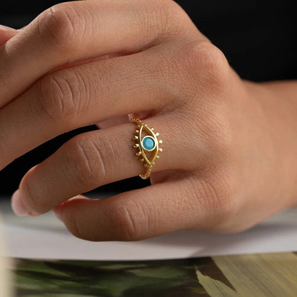 Blue Aura Nazar Yüzük
