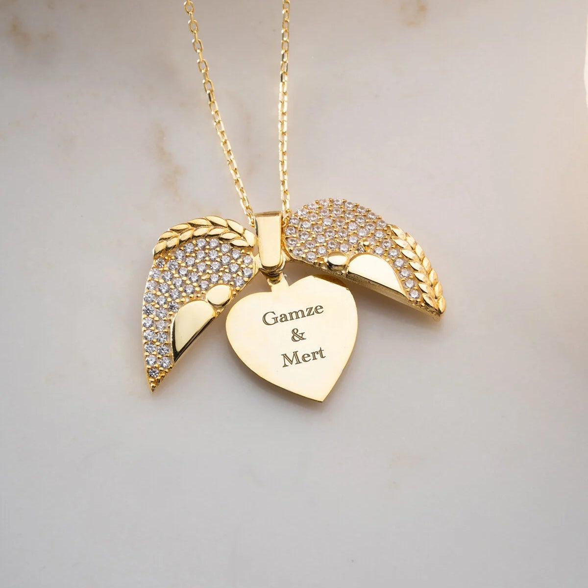 Kişiye Özel Aşk Kalp Kolye