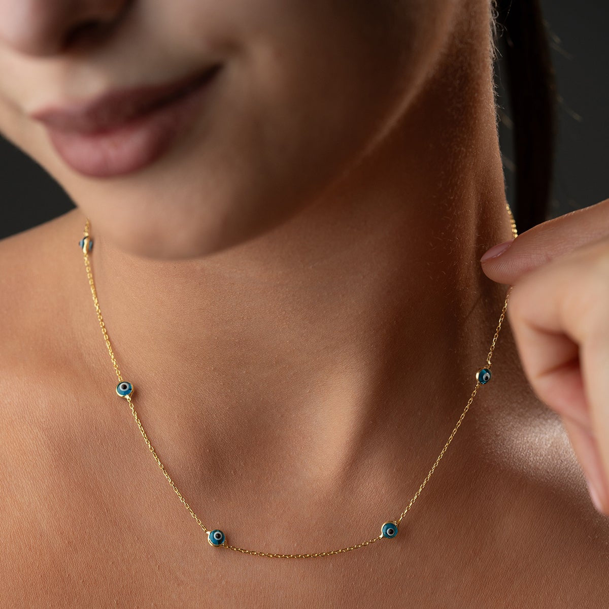 Nazar Eye Silver Necklace