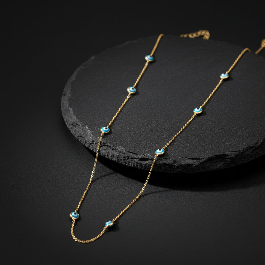 Nazar Eye Silver Necklace