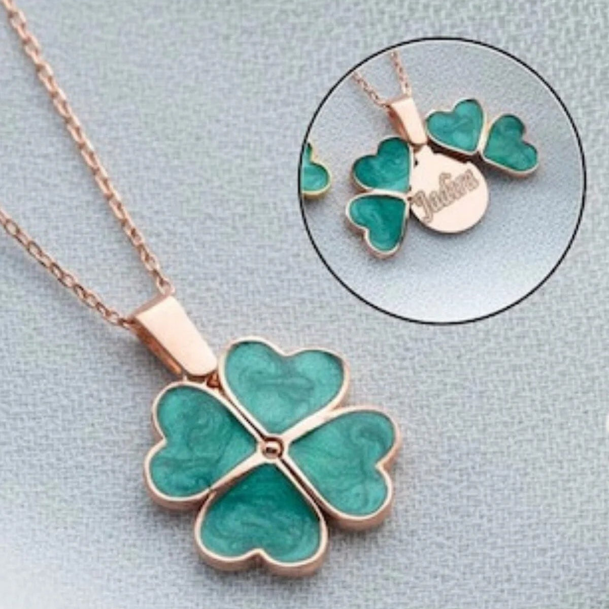 Collier Trèfle Personnalisé en Argent