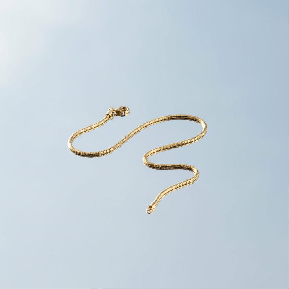 Auren Slim – Men's 925 Sterling Silver Bracelet with Gold Plating