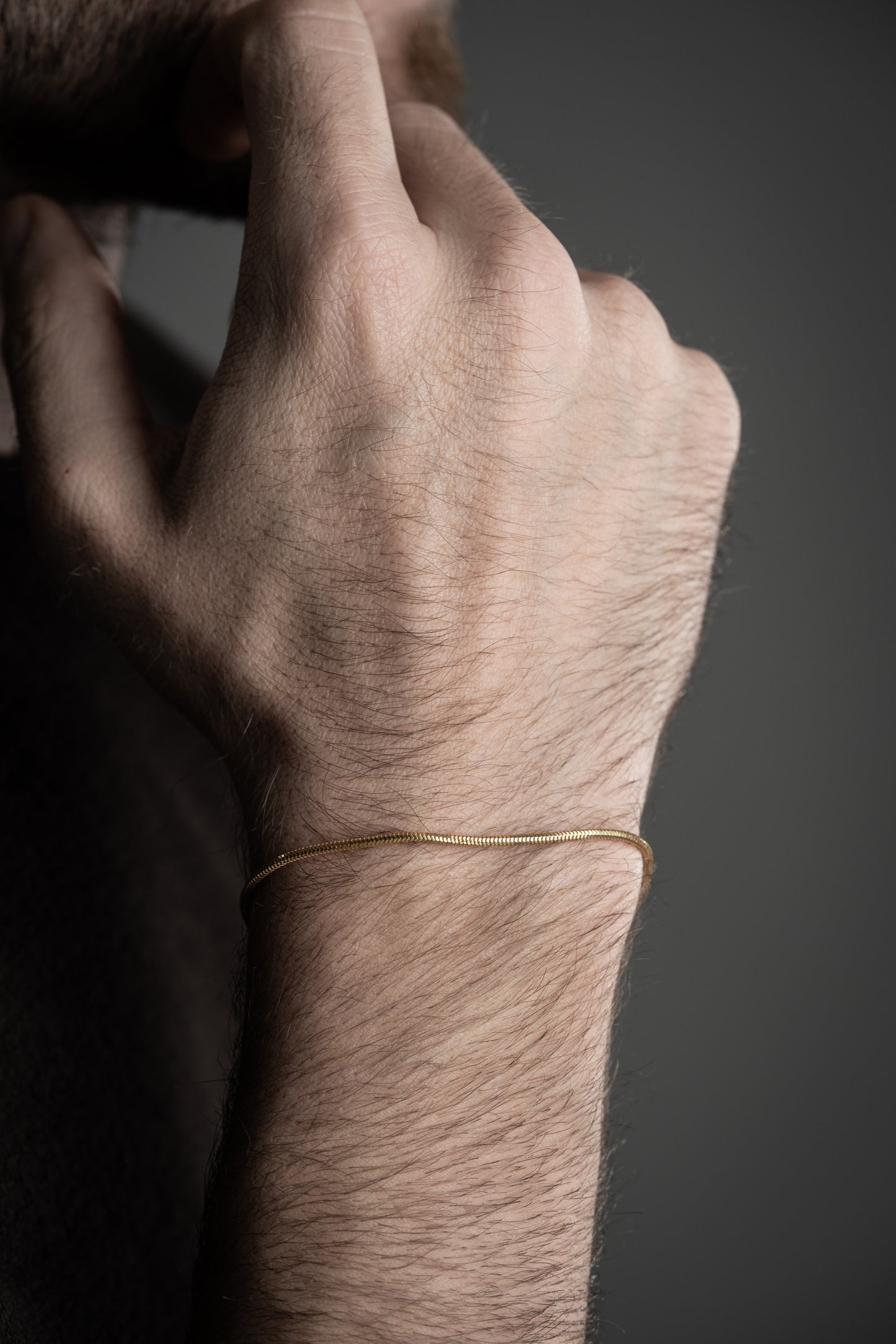 Auren Slim – Men's 925 Sterling Silver Bracelet with Gold Plating