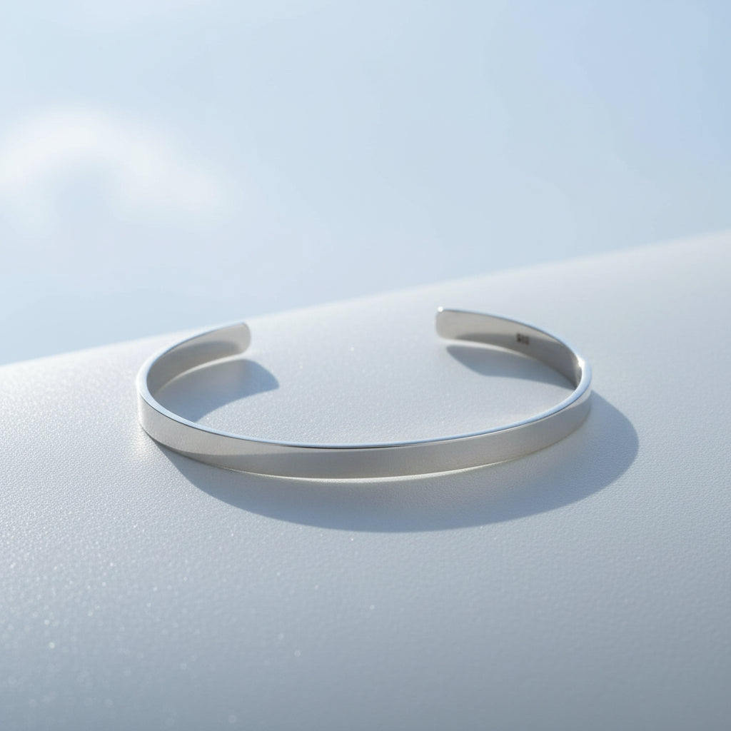 Lunor Cuff – Erkek 925 Ayar Gümüş Kelepçe Bileklik