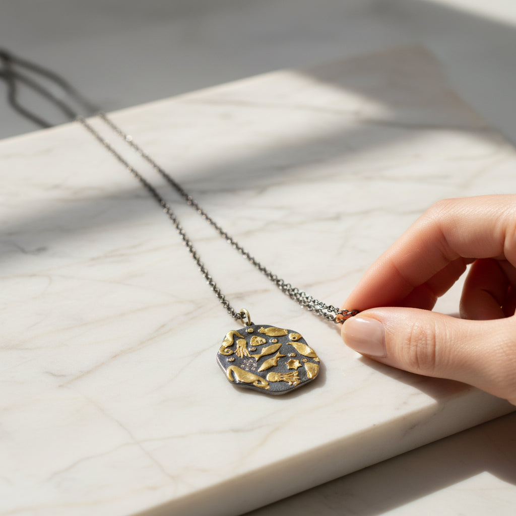 Tanz des Ozeans Halskette