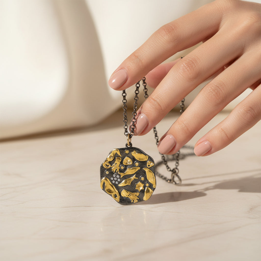 Tanz des Ozeans Halskette