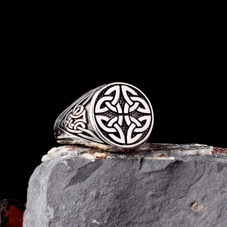VARQ Kelt Motifli Erkek Yüzük – 925 Ayar Gümüş