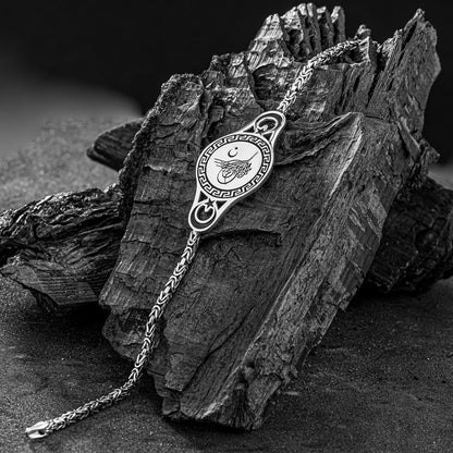 Ottoman Tughra King Chain Silver Bracelet