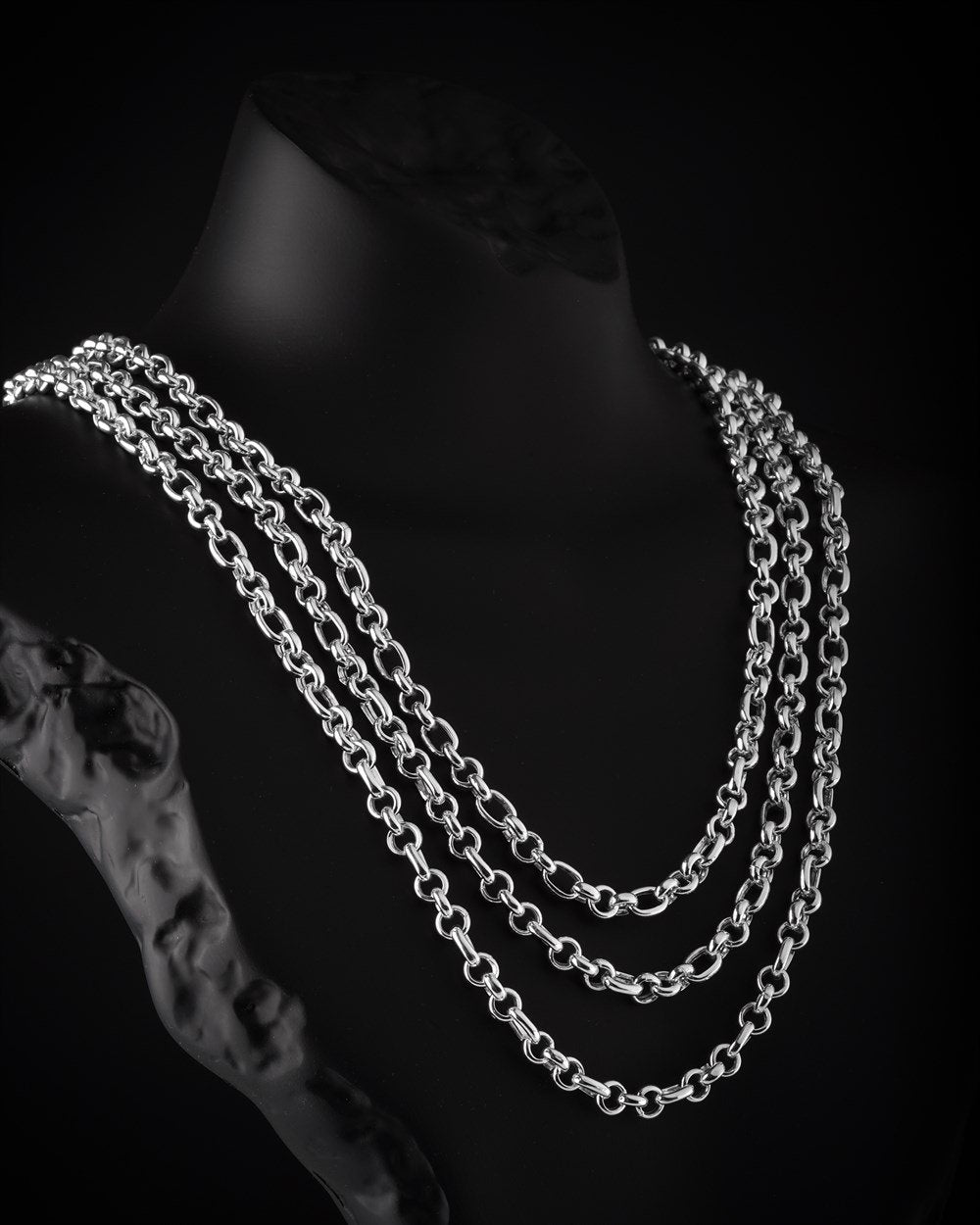 Massiver Gliederkette – 925er Sterlingsilber