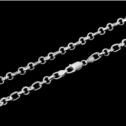 Kalın Bakla Zincir - 925 Ayar Gümüş