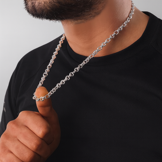 Massiver Gliederkette – 925er Sterlingsilber