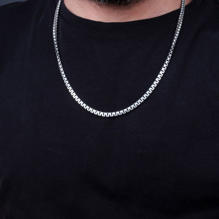 925 Sterling Silver Men's Chain Necklace (60cm)