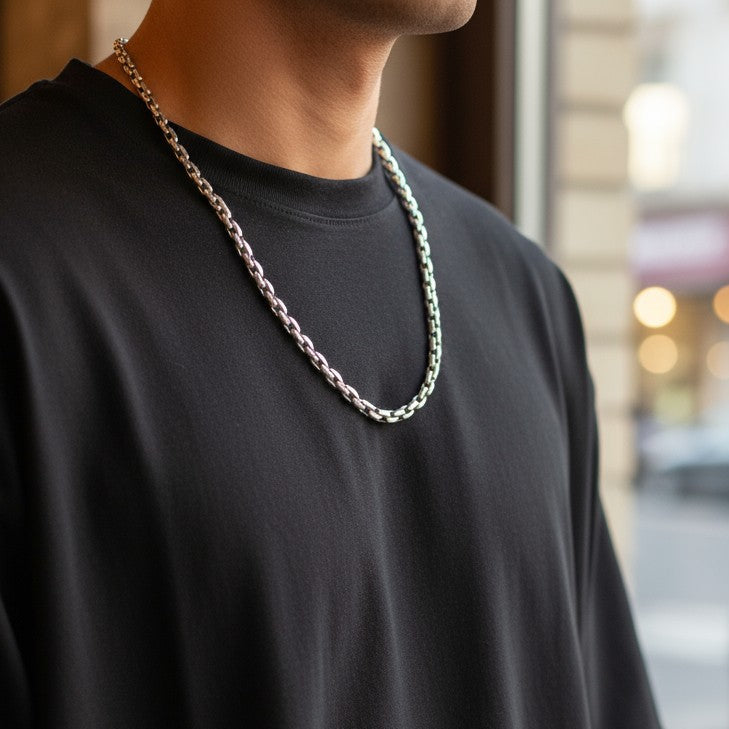 925 Sterling Silber Seilkette Halskette