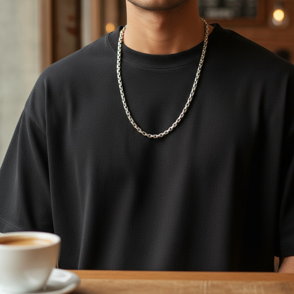 925 Sterling Silber Seilkette Halskette