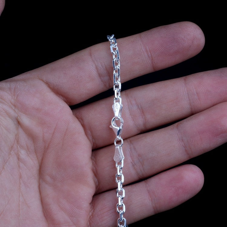 925 Ayar Gümüş Forse Model Erkek Kolye