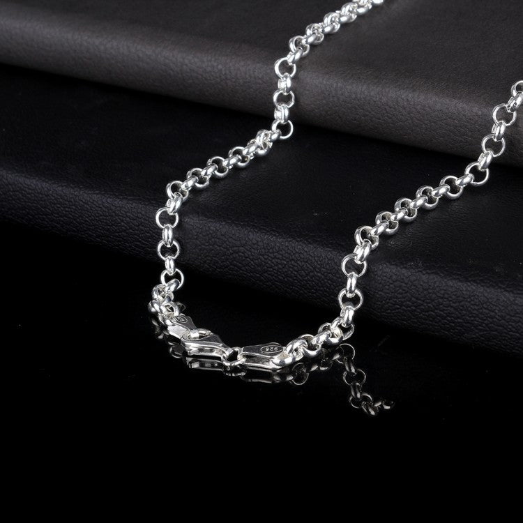 925 Sterling Silber Doch Ring Modell Herrenkette