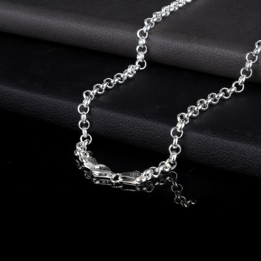 925 Sterling Silber Doch Ring Modell Herrenkette