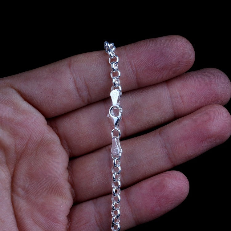 925 Sterling Silber Doch Ring Modell Herrenkette