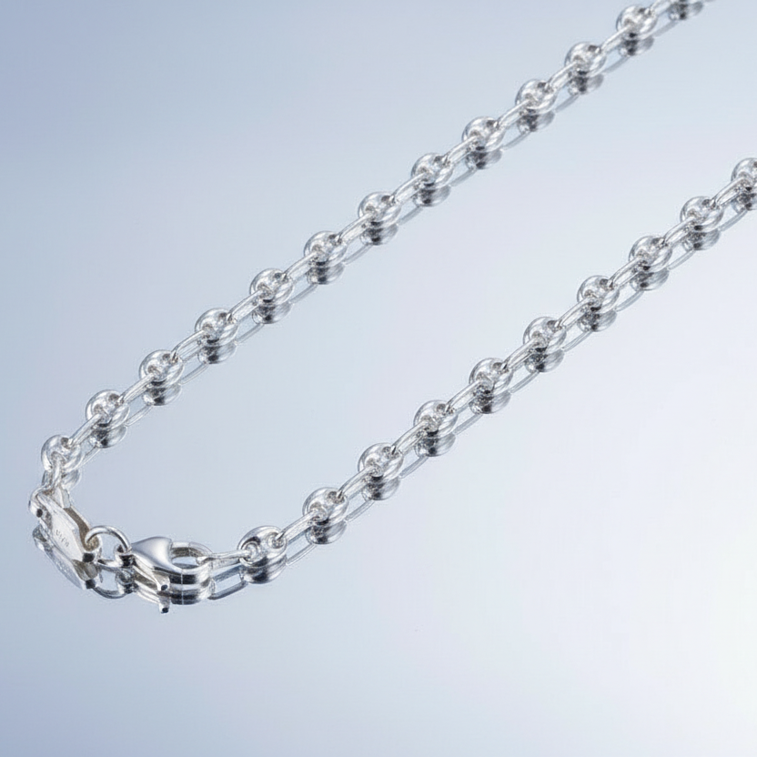 Herrenkette „Matrosenmodell“ aus 925er-Sterlingsilber