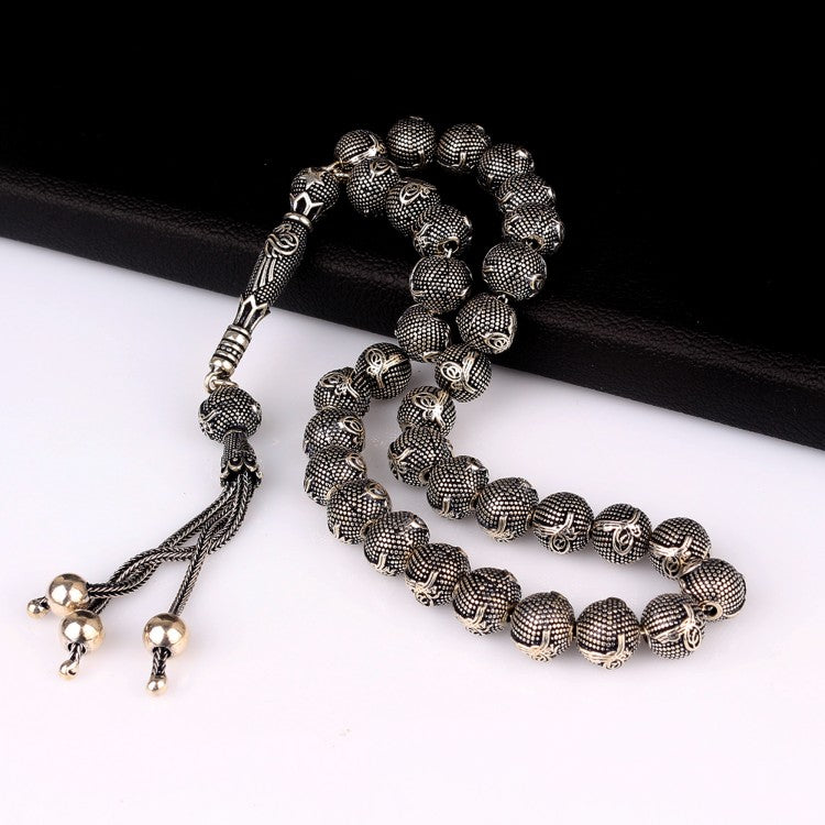 Tuğra Model 925 Ayar Gümüş Tesbih