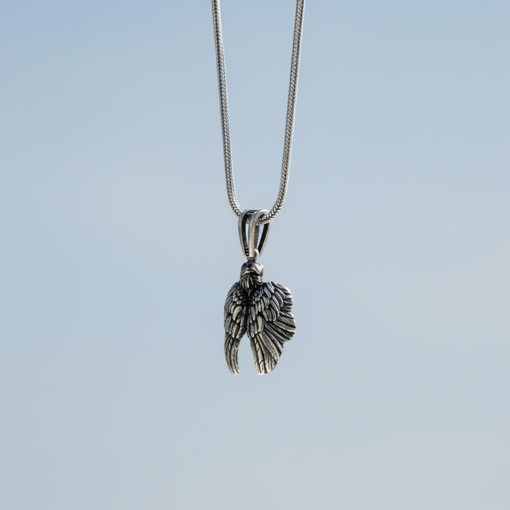 925 Ayar Gümüş Kartal Kolye