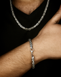925er Sterling Silber Königskette & Armband Set
