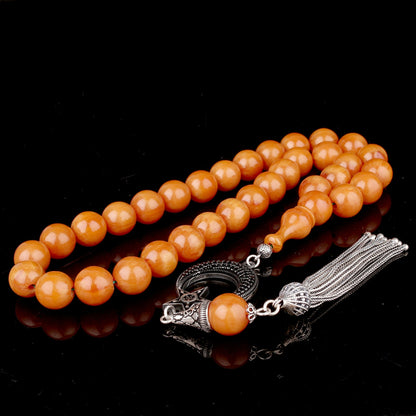 Ateş Kehribar Tesbih Ayyıldız