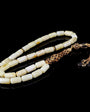 Yellow Capsule-Cut Amber Tasbih | 925 Sterling Silver
