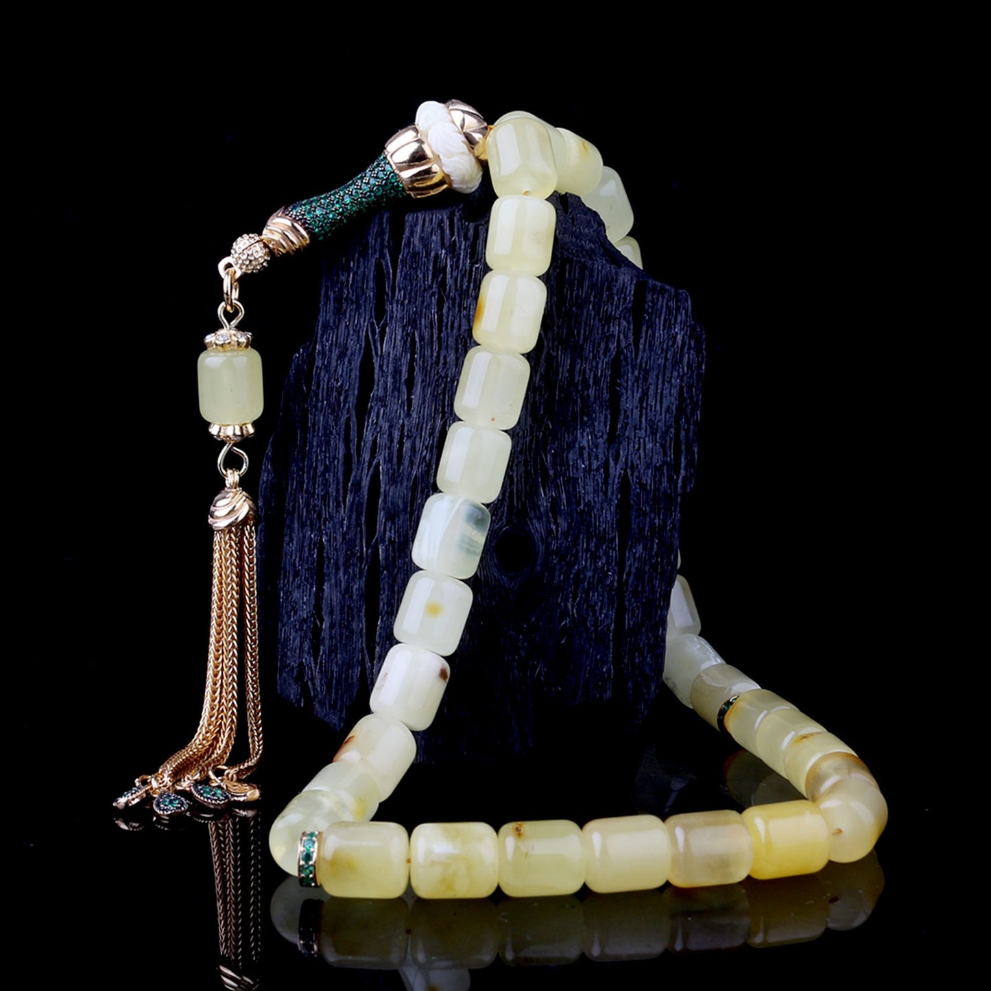 Kapsül Kesim Karışık Damla Kehribar Tesbih