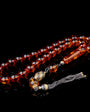 Two-Tone Red Amber Tasbih | 925 Sterling Silver