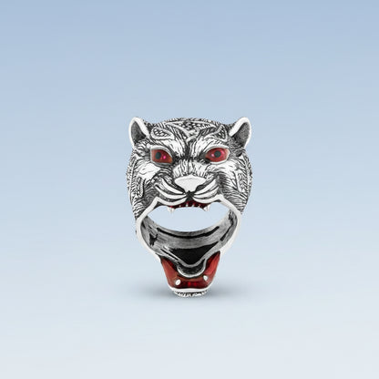 Tiger Silberring