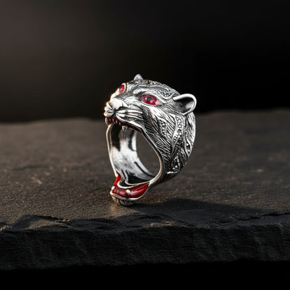 Tiger Silberring