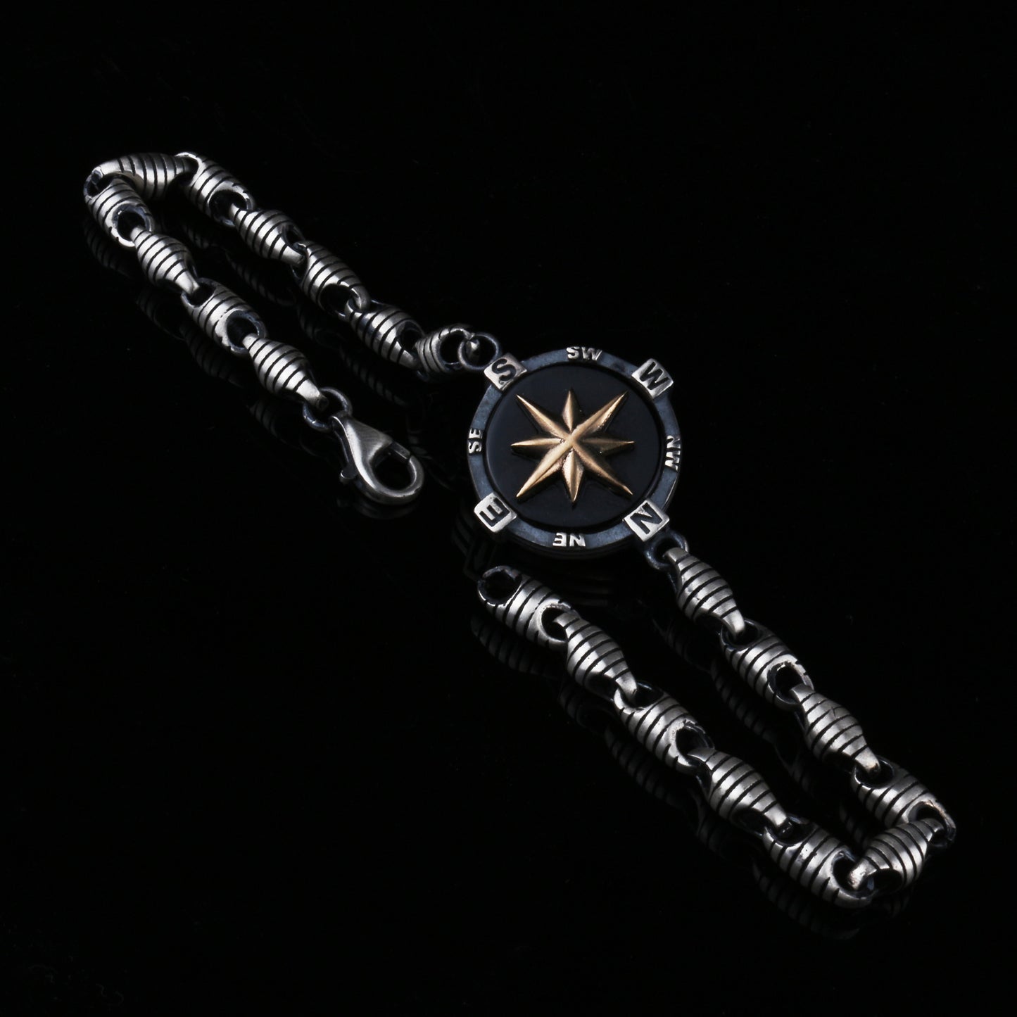 Compass Men’s Bracelet | 925 Sterling Silver
