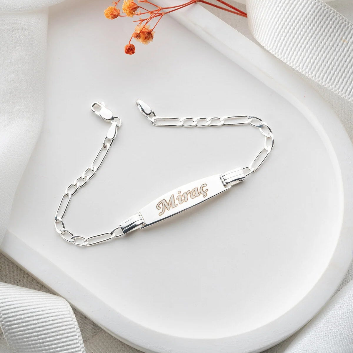 Personalisiertes Kinderarmband mit Name | 925 Silber