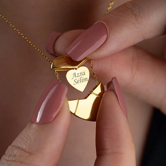 925er Silber Herz Namenskette